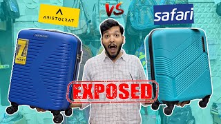 Aristocrat vs Safari Trolley Bag Exposed  Cheapest Bag [upl. by Gawen325]