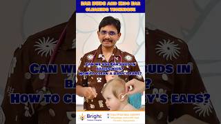 Ear buds cleaning baby ears Qtip Ear cleaning in kids telugu earcleaning earbuds bright [upl. by Betteanne]