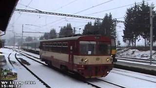 Czeskie koleje w Lichkovie Czech railway in Lichkov Tschechische Eisenbahn in Lichkov [upl. by Locin]