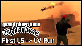 TightenedReas First Los Santos to Las Venturas Speedrun [upl. by Haidabej181]