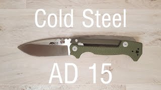 The Cold Steel AD15 Pocketknife A Classic Mild Mannered Review [upl. by Chalmer312]