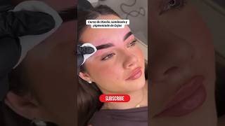 Eyebrow lamination tutorial beautiful beauty brows eyebrows shorts cejasbonitas [upl. by Breskin]