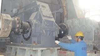 Pulverizer Mill of pulverized coal boiler in thermal power plant [upl. by Diba426]