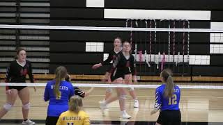 Lesterville Bearcat Volleyball 2  Billings 1 [upl. by Ahcsim349]