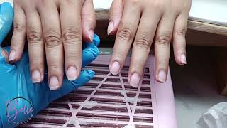 Soft gel extension removal plus gel polish on natural nails [upl. by Noval]