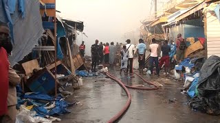 Incendie au Marché Central de Thiés [upl. by Ilegna]