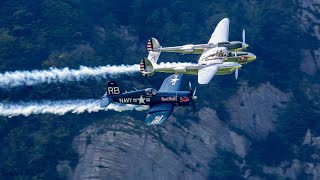 Vought F4U Corsairs Thrilling Engine Startup and Flight with P38 Lightning 4K [upl. by Suez]