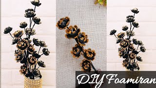 DIY Foamiran Flowers  Easy to make Flowers with Foamiran ❤️ [upl. by Ellatsyrc257]