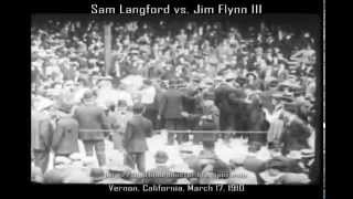 Sam Langford vs Jim Flynn III 1910 16mm Transfer amp Restoration [upl. by Priestley722]