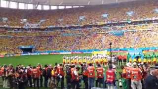 Inicio e himno de Colombia vs Costa de Marfil Brasilia FIFA World Cup Brasil 2014 [upl. by Enitsenre679]