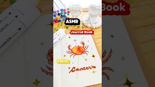 ASMR✨ Draw a zodiac journal 🦀What is your zodiac shorts art drawing asmr zodiac fyp youtube [upl. by Carhart]