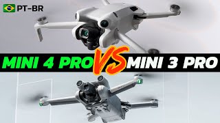 DJI MINI 4 PRO  VALE A PENA Comparativo com MINI 3 PRO e AIR 3  MELHOR DRONE da DJI REACT [upl. by Katsuyama]