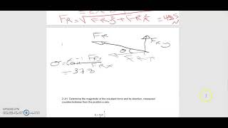 Engineering mechanicsLecture3Forces resultantPart3 [upl. by Aibara]