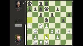 Hans Niemann VS Richard Rapport 2023fidegrandswiss ROUND 04 [upl. by Aliakim]