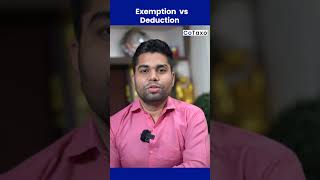 Difference between Income Tax Exemption amp Deduction Income Tax Exemption vs Deduction [upl. by Devan389]