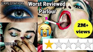 I WENT TO THE WORST REVIEWED MAKEUP ARTIST IN INDIA KOLKATA  RIA [upl. by Linnell]