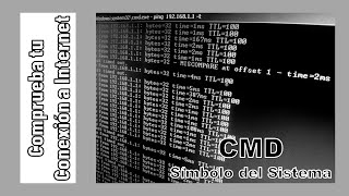 Como comprobar conexión a internet por CMD Símbolo del Sistema [upl. by Emiline611]