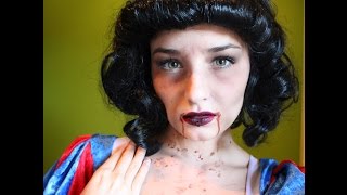 Creepy Snow White Halloween makeup  Maugenated [upl. by Iorgo]