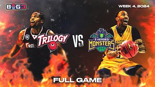 2024 BIG3 Week 4  3 Headed Monsters vs Trilogy  Full Game [upl. by Peedus]