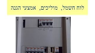 תכנון לוח חשמל מוליכים ואמצעי הגנה [upl. by Tebor]