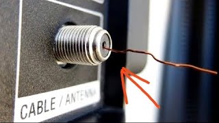 Make a powerful antenna from wire and watch digital channels in HDTV quality  Amplifier antenna [upl. by Aseeral]