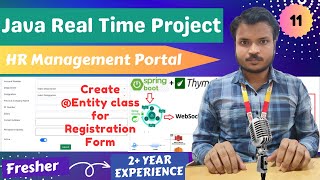 HR Management Portal  Lecture 11  Create Entity class of Registration form in Spring Boot  JRTP [upl. by Landmeier491]