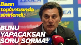 Montella Basın Toplantısında Muhabire Sinirlendi Eğer Bunu Yapcaksanız Soru Sormayın [upl. by Kcirredal371]