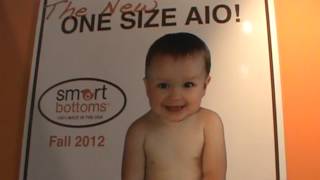 Smart Bottoms Cloth diapers made in the USA  AbC Kids Expo 2013 [upl. by Nannerb318]