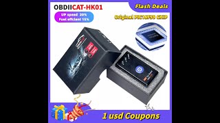 15 Fuel Save OBDIICAT HK01 OBD2 Chip Tuning Box Better Than ECO OBD2ampNitro OBD2 For Benzine ampDie [upl. by Aehr]