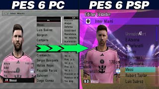 TUTORIAL COMO CONVERTIR CUALQUIER OFOPTION FILE DE PES 6 PC A SAVEDATAOF PSP [upl. by Asiralc]