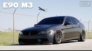 E90 M3  SNSVISUALS 4K [upl. by Nnaeerb]