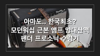 vox ac30과 더불어 모던 워십 사운드의 근본 앰프 양대산맥 아마도 한국 땅을 처음 밟은 fender prosonic 진공관 앰프 수령기 4K [upl. by Beekman604]