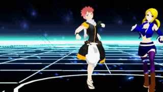 MMD Fairy Tail Cyber Thunder Cider  Natsu amp Lucy [upl. by Dulcle]