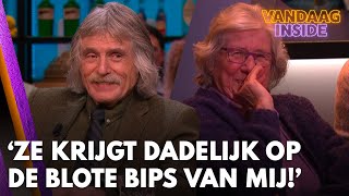 Johan over giechelende vrouw in publiek Ze krijgt dadelijk op de blote bips van mij [upl. by Ladnek]