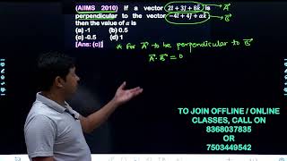 If a vector 2i ̂3j ̂8k ̂ is perpendicular to the vector 4i ̂4j ̂αk ̂ then the value of α is [upl. by Eentirb518]