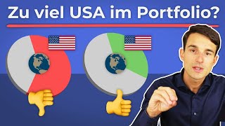 Zu viel USA im Weltportfolio Klumpenrisiko USA im Portfolio reduzieren  Finanzfluss [upl. by Gibby]