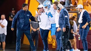 Max Johnson injury North Carolina QB Max Johnson Suffers Injury in Loss to Minnesota [upl. by Irahc125]