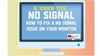 NO SIGNAL MONITOR  DESKTOP COMPUTER PROBLEM  HOW TO FIX NO SIGNAL PC PROBLEM [upl. by Trelu]