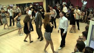 Showcase by Lindy Hop Adv Class of Sergey Bulatnov and Julia Aslanova at MSDS Season Closing 2011 [upl. by Ena705]