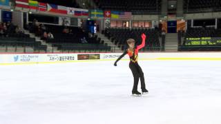 ISU 2014 Jr Grand Prix Tallinn Men Free Skate Aleksandr SELEVKO EST [upl. by Hanshaw683]