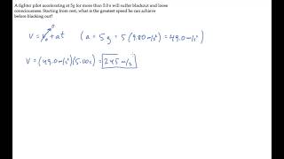 1D Motion Constant Acceleration Level 1 Example 1 [upl. by Aldo]