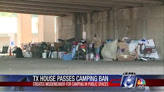 Texas House approves bill that would ban public camping [upl. by Manda]