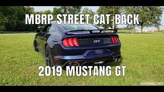 MBRP Street Cat Back on 2019 Mustang GT  Before amp After [upl. by Kristie]