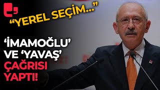 Kemal Kılıçdaroğlundan yerel seçim için quotEkrem İmamoğlu ve Mansur Yavaşquot mesajı [upl. by Anauqed]