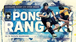 U11  Ponsonby Rangers vs Te Papapa Warriors  Junior Rugby Highlights [upl. by Ayidan]