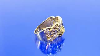 Cuban link ring labGrown diamond 030ctw in 10k gold 1005 0143 MOV 1 [upl. by Henriha978]