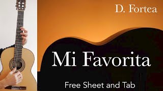 Mi favorita D Fortea Performance Tutorial with Free sheet and Tab [upl. by Enram160]