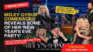 Miley Cyrus COMEBACK Reveals Some of Her ‘New Year’s Eve Party’ [upl. by Eendyc70]