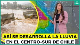 Así se desarrolla el temporal en el centrosur del país ¿Qué sigue para la Región Metropolitana [upl. by Tildie856]