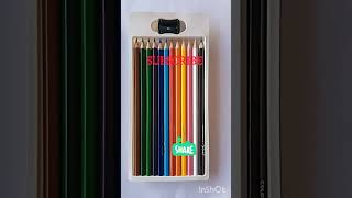 Doms colour pencils 12 ShadesstationeryshortsdomsstudentsStationery2024 [upl. by Osgood]